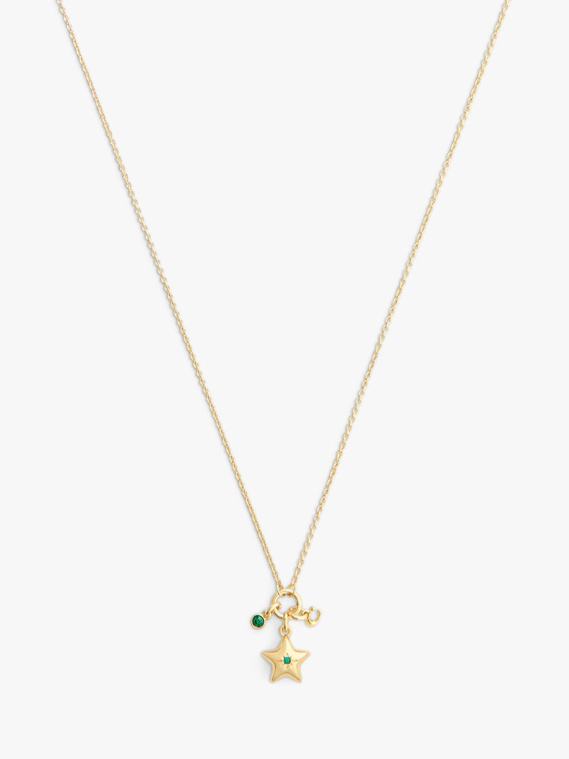 Coach Crystal Star necklace and earrings set gold - British product