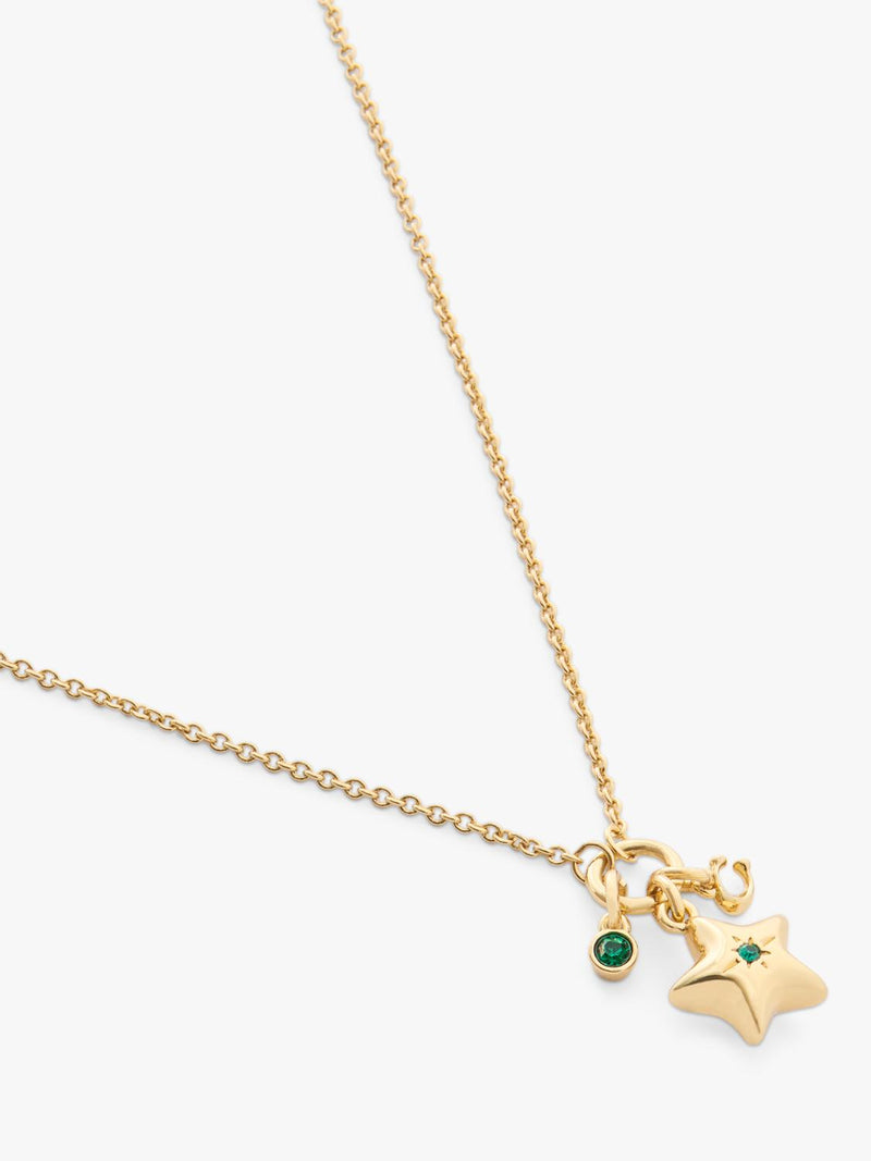 Coach Crystal Star necklace and earrings set gold - British product