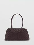 Mango Clavel textured weave bowling bag - (British brand)