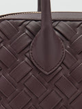 Mango Clavel textured weave bowling bag - (British brand)