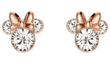 Disney rose gold plated cubic zirconia stud earrings 10mm, imported from the UK