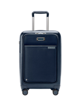 John Lewis Briggs & Riley Essential 56cm Carry-On Expandable Spinner Suitcase, Navy- Buy online at McGrocer