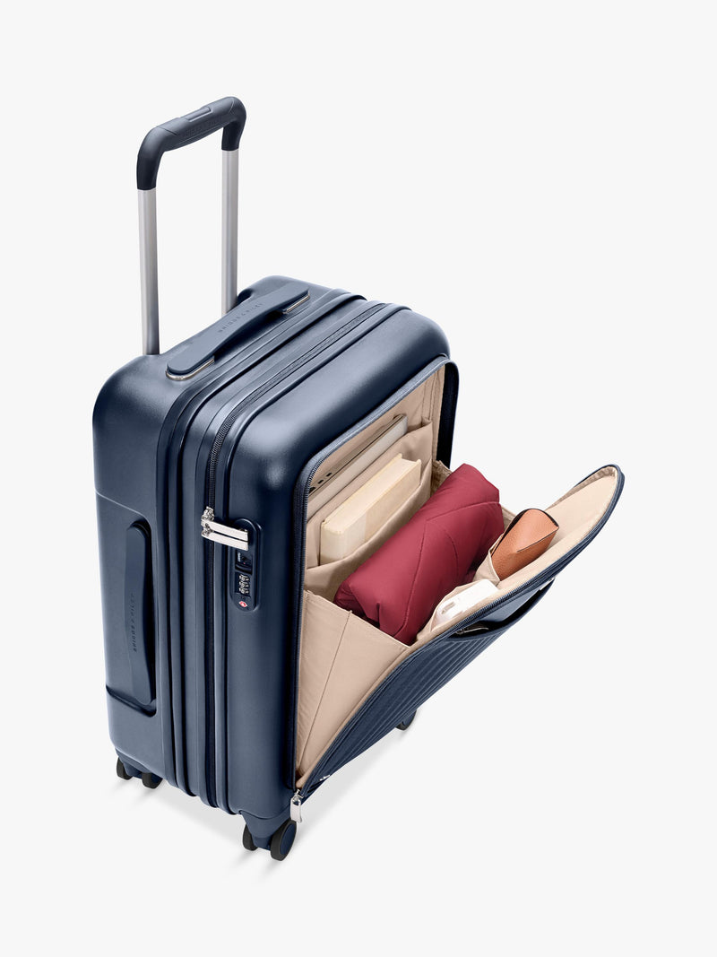 Briggs & Riley navy carry-on spinner suitcase 56cm, imported from the UK