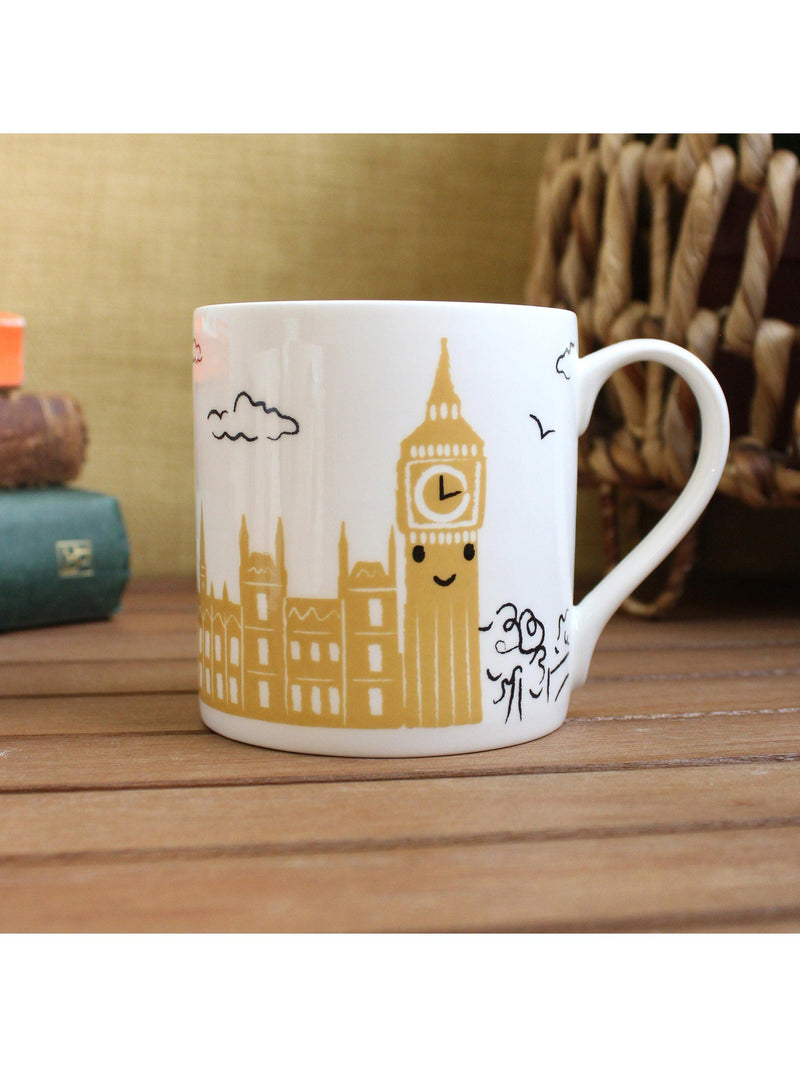 McLaggan Smith bone china mug Big Ben design 350ml, imported from the UK