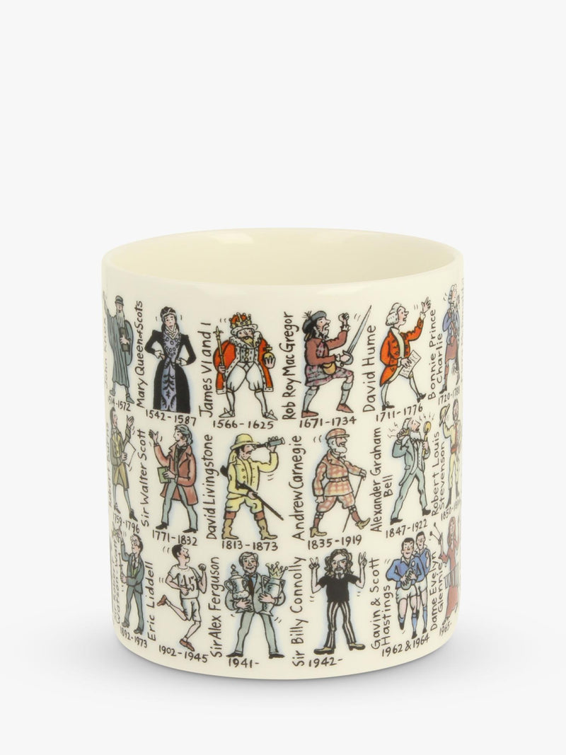 McLaggan Smith bone china mug 350ml with Famous Scots design (British brand)