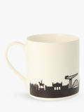 McLaggan Smith Glasgow skyline bone china mug 350ml - British product