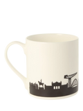 McLaggan Smith Glasgow skyline bone china mug 350ml - British product