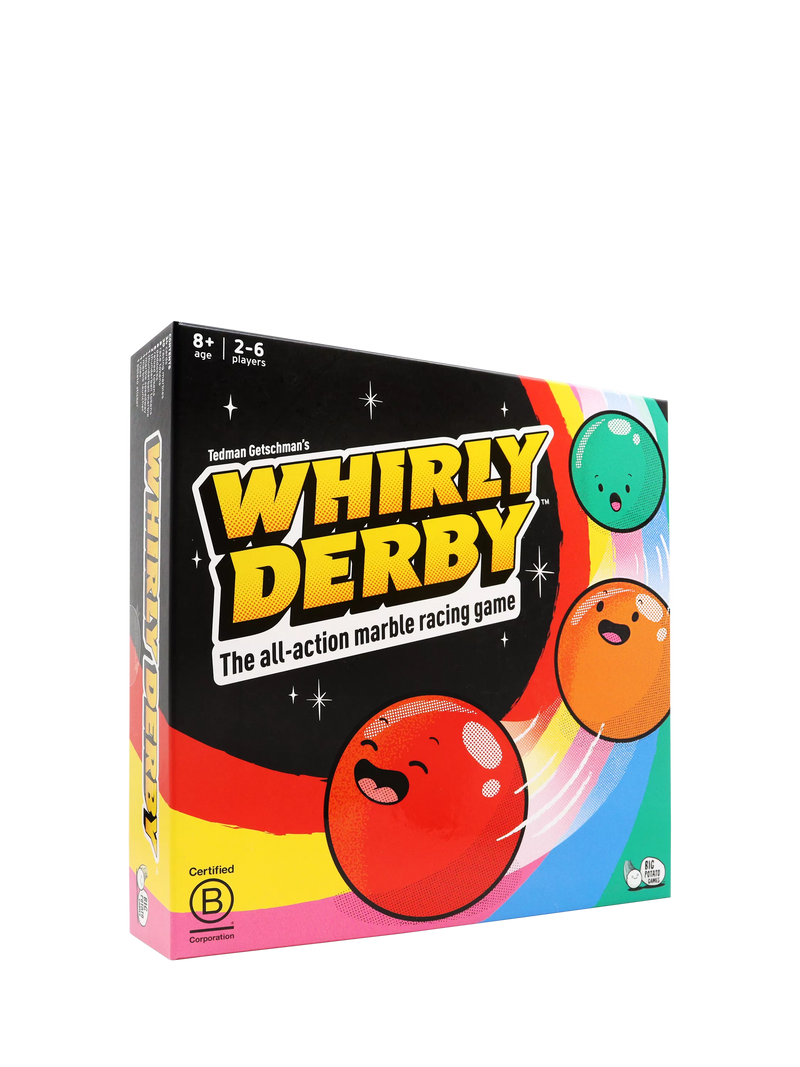 Big Potato Whirly Derby marble racing board game, imported from the UK