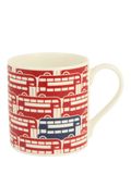 McLaggan Smith red London bus bone china mug 350ml - British product