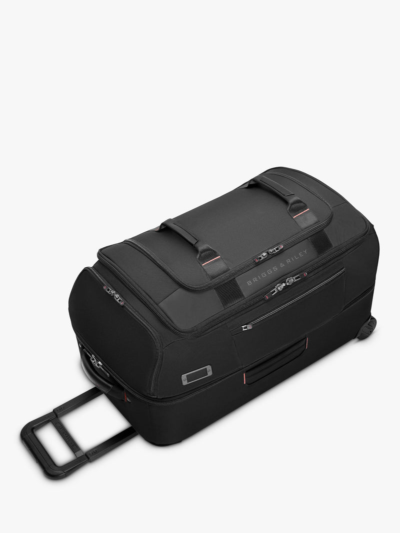 Briggs & Riley 90L upright duffle black, imported from the UK