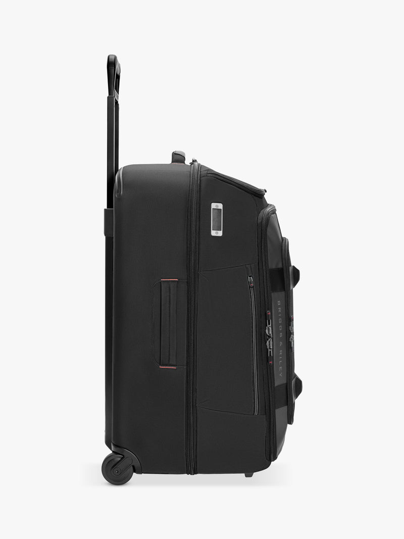 Briggs & Riley 90L upright duffle black, imported from the UK