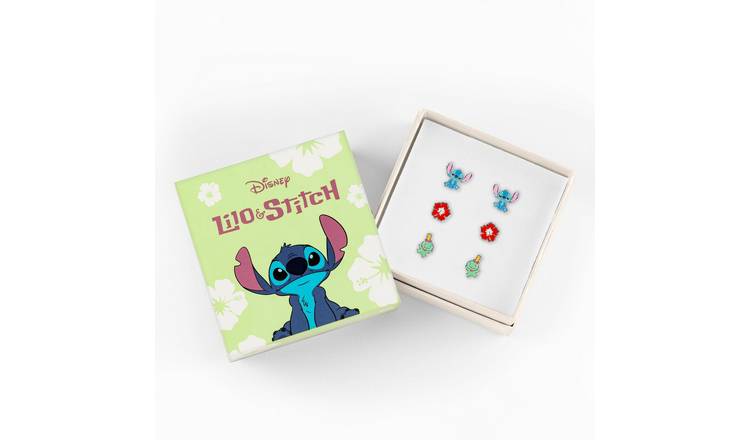 Disney Lilo and Stitch stud earrings set of 3 (British brand)