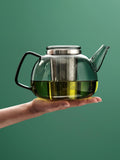AdHoc glass teapot with tea infuser 1.2L - British product
