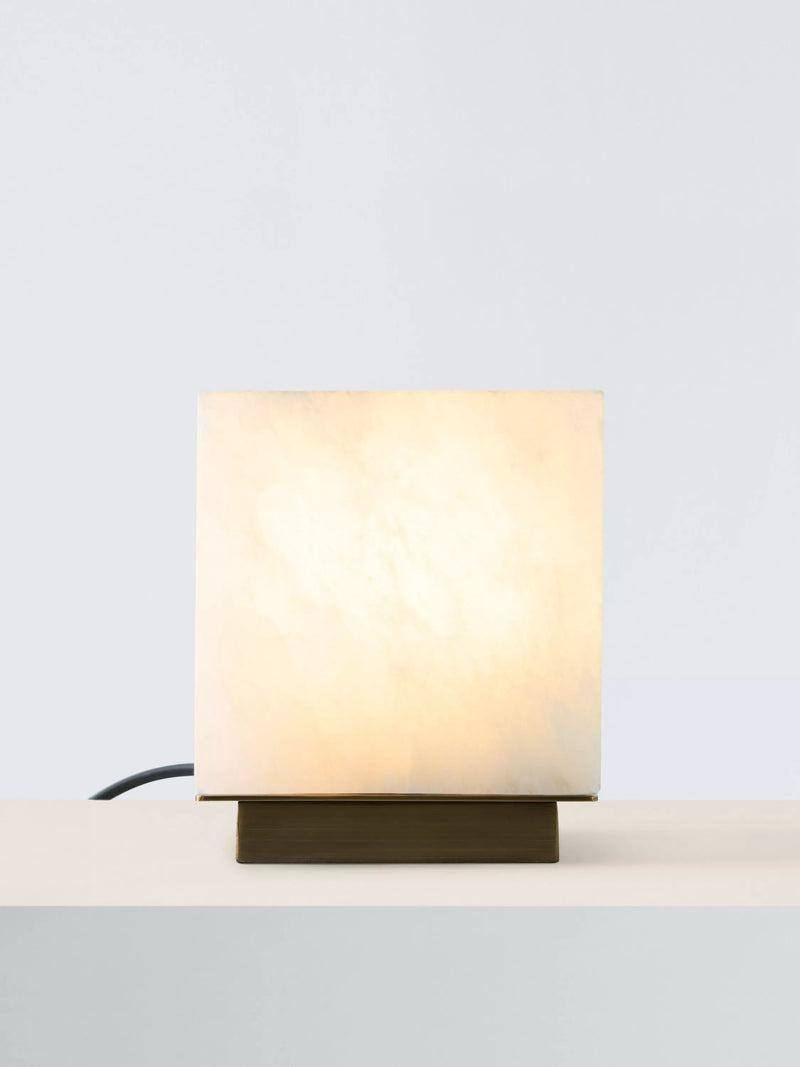 John Lewis cube table lamp white - British product