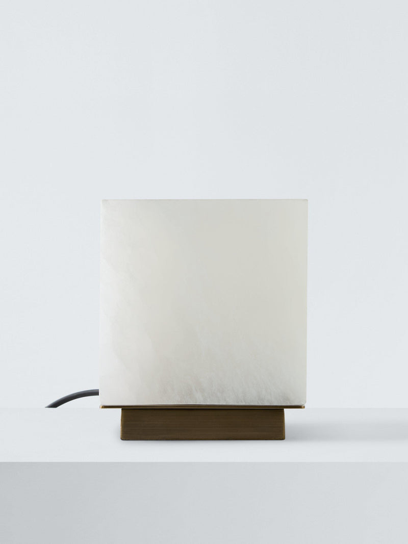 John Lewis cube table lamp white - British product