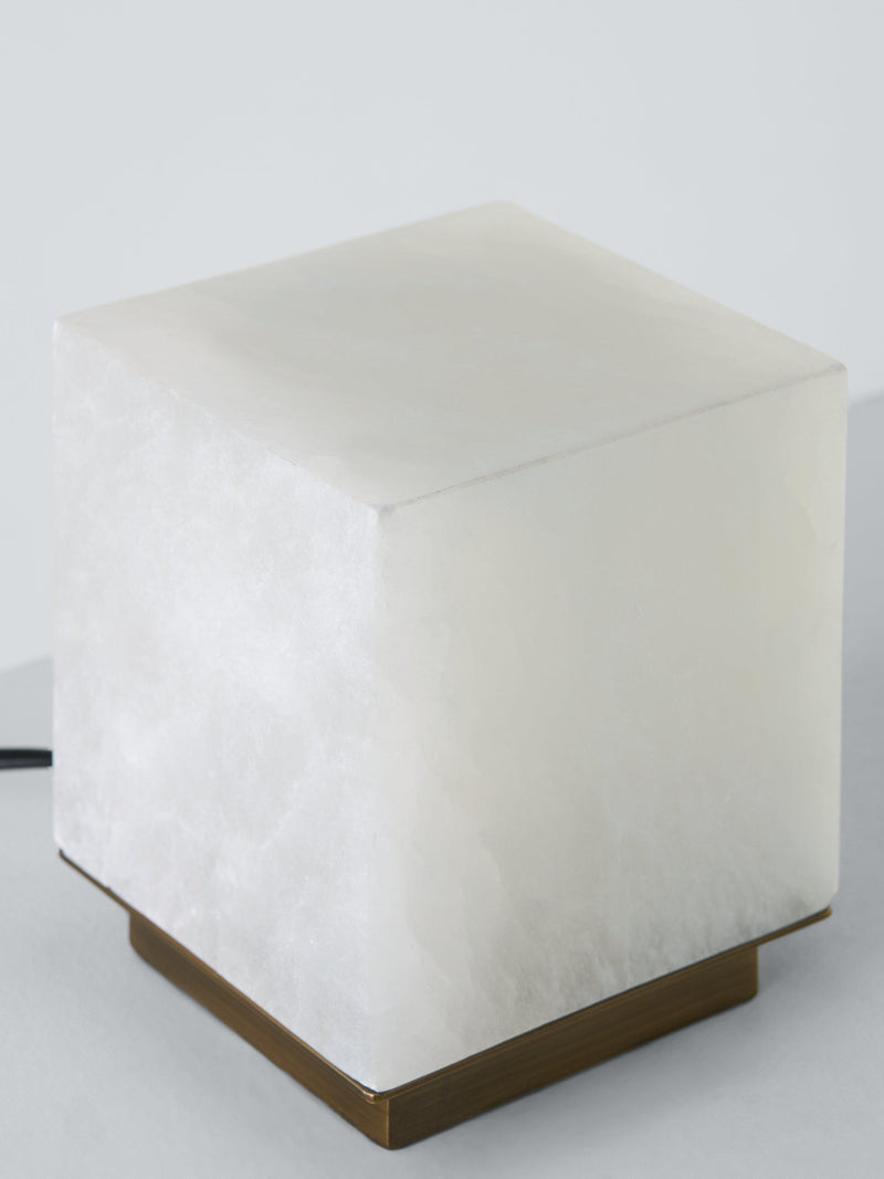 John Lewis cube table lamp white - British product