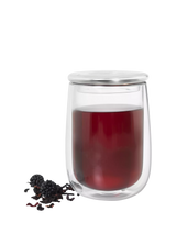 John Lewis AdHoc Double Wall Glass Cup with Tea Infuser- Buy online at McGrocer