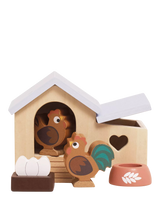 John Lewis Le Toy Van Wooden Chicken Coop Playset- Buy online at McGrocer
