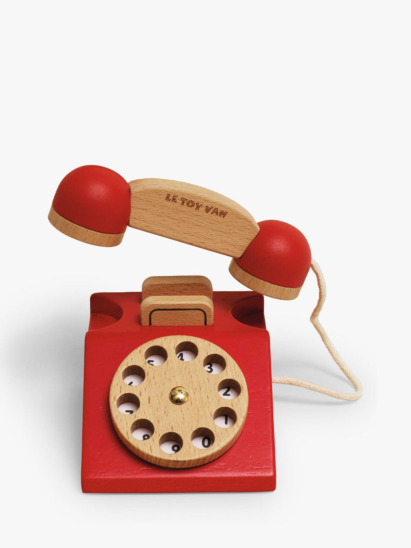 Le Toy Van vintage wood phone, UK version