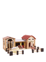 John Lewis Le Toy Van Wooden Farmyard Stable Playset- Buy online at McGrocer