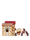 Le Toy Van wooden farmyard stable playset (British brand)