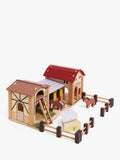 Le Toy Van wooden farmyard stable playset (British brand)
