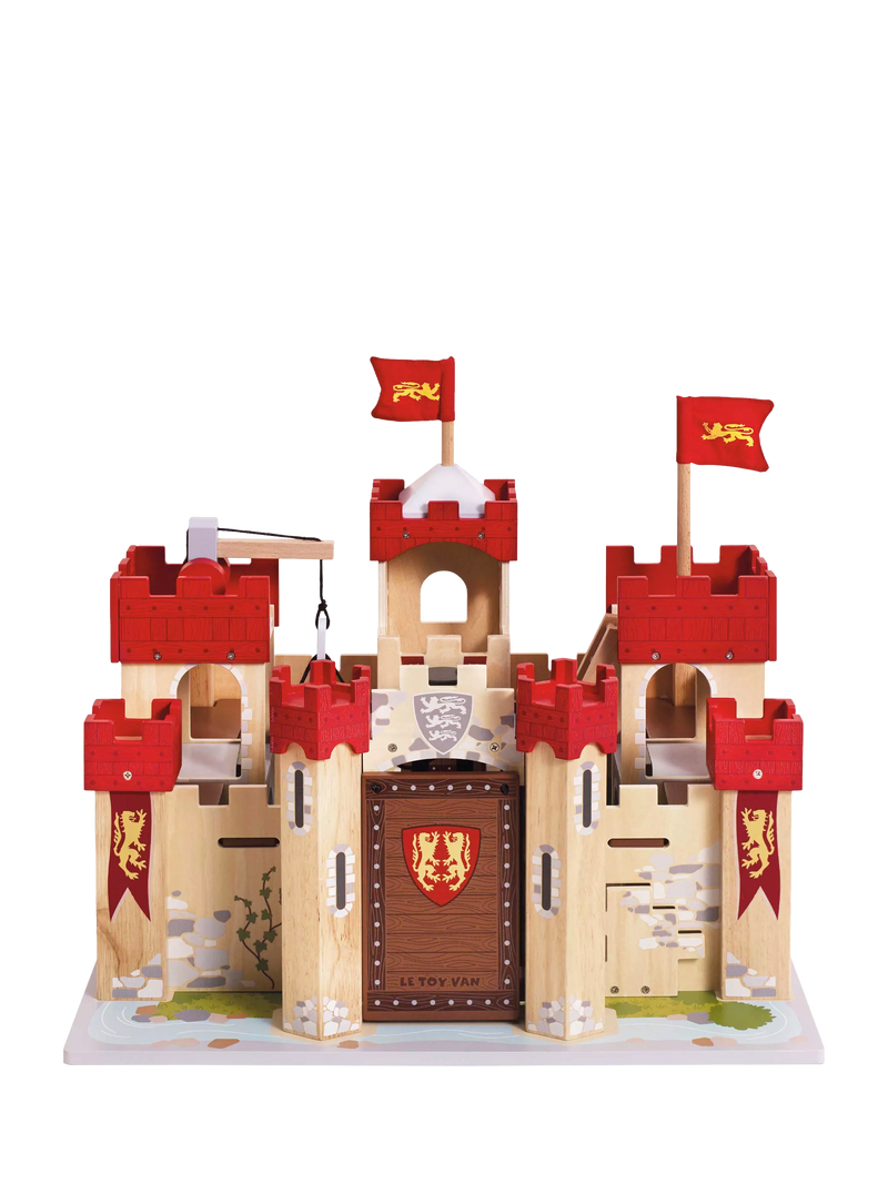 Le Toy Van Lionheart Castle wooden playset, imported from the UK