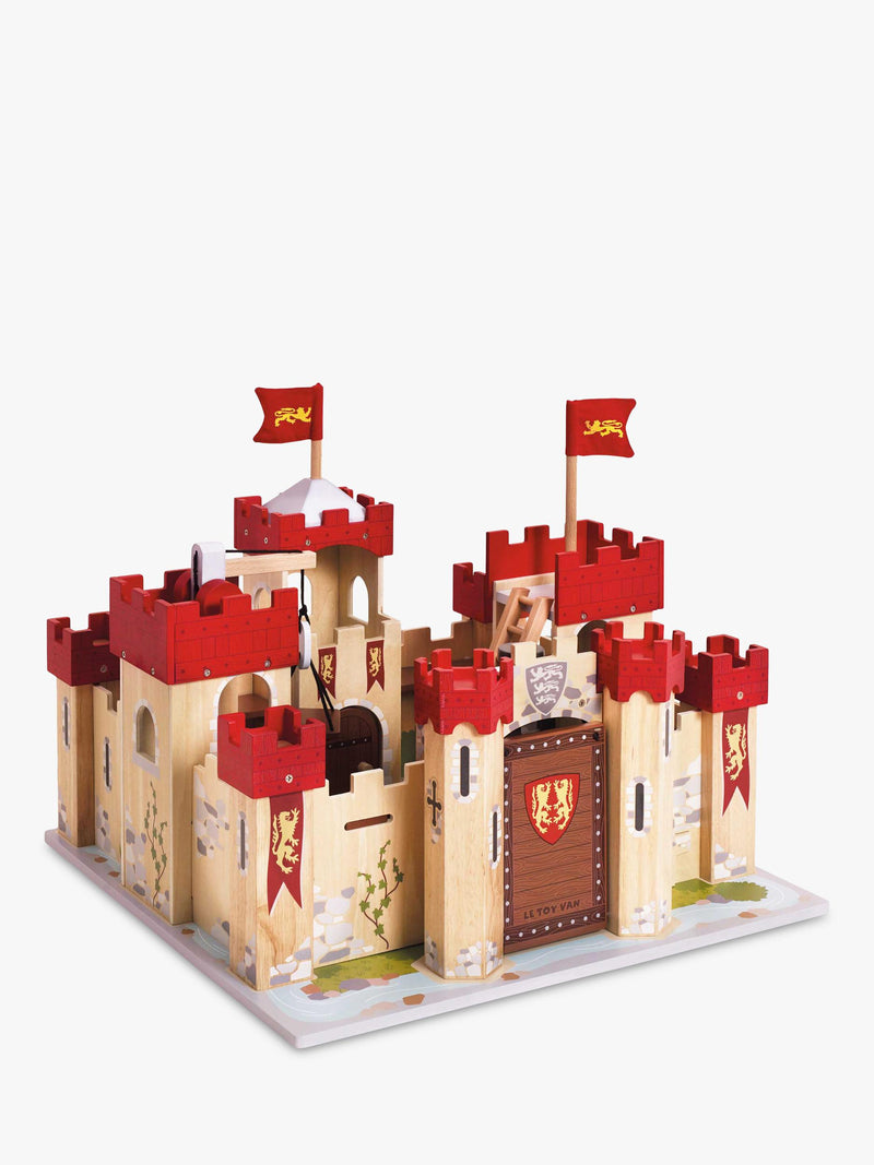 Le Toy Van Lionheart Castle wooden playset, imported from the UK