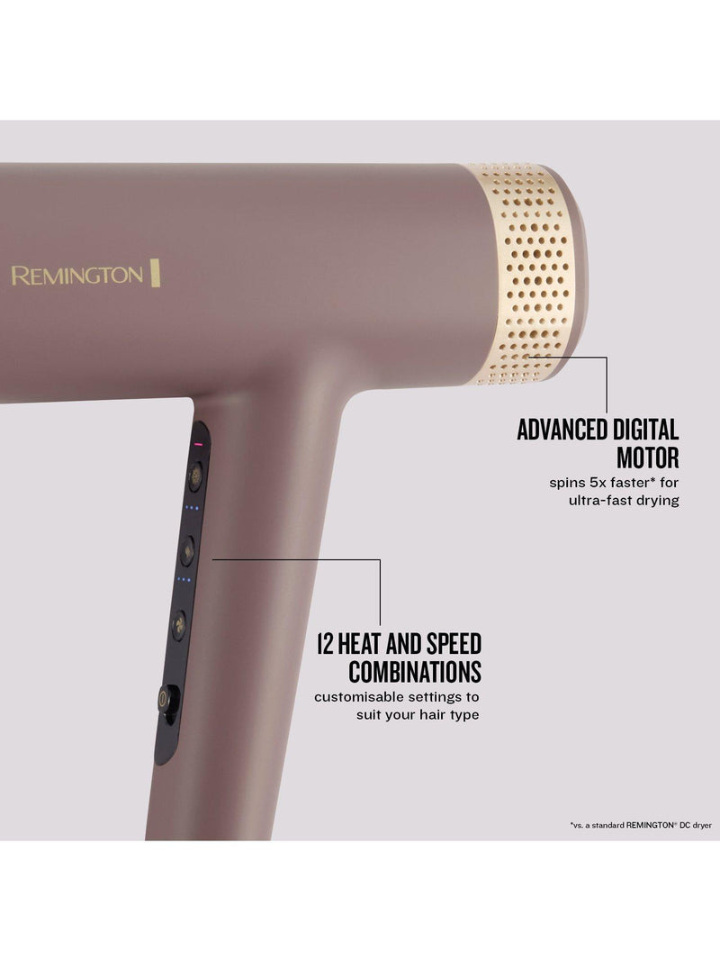 Remington AIRvive Digital hair dryer Mauve, imported from the UK