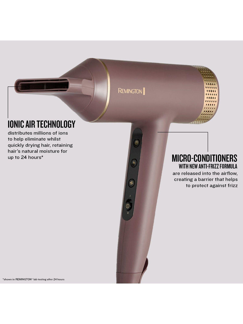 Remington AIRvive Digital hair dryer Mauve, imported from the UK