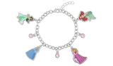 Argos Disney Silver Coloured Crystal Princess Charm Bracelet- Buy online at McGrocer