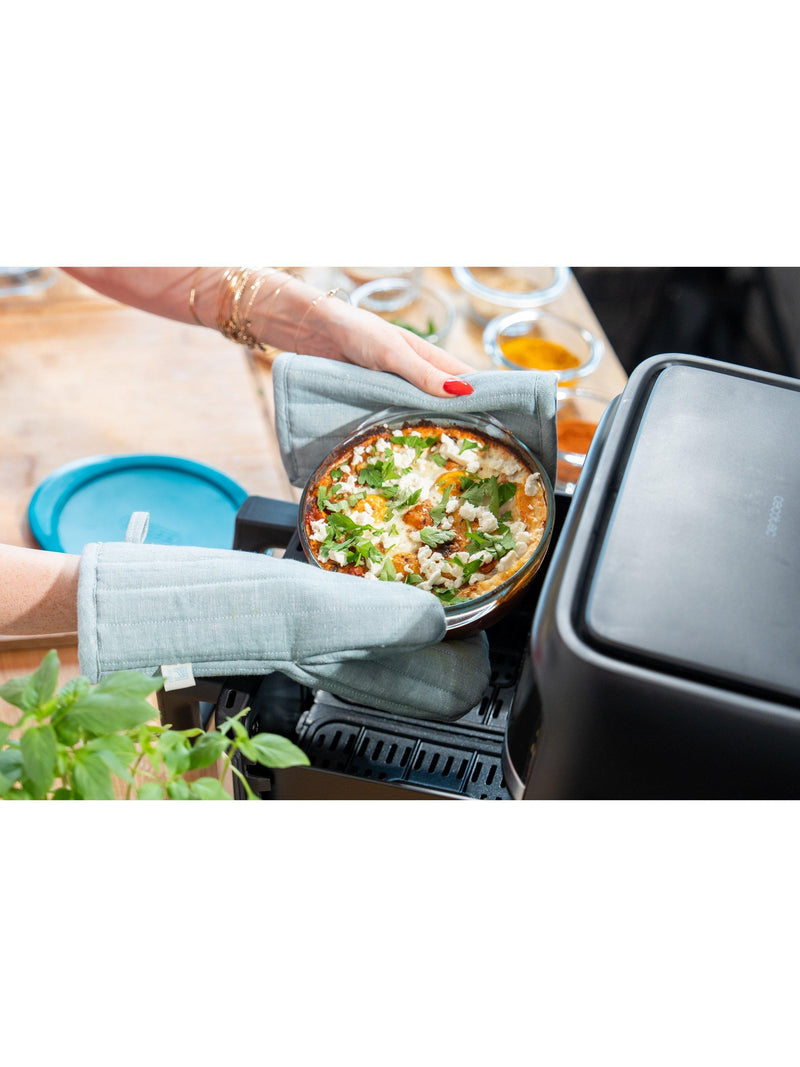 Pyrex glass air fryer dish round clear 18cm - British product