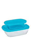 Pyrex glass dish set 2 piece blue - British product