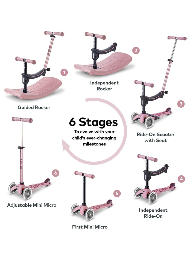 Micro Scooters Mini Micro 4-in-1 with indoor rocker (British brand)