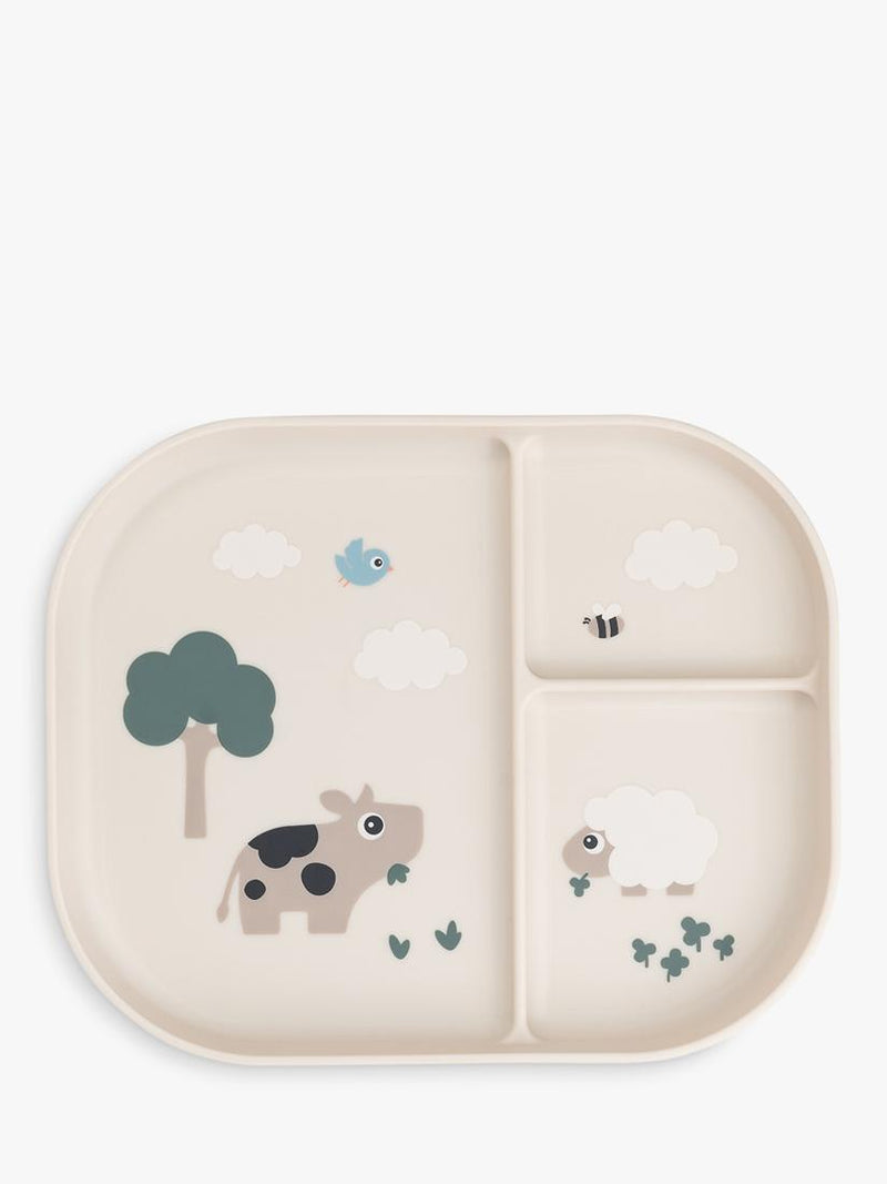 Done by Deer Tiny Farm compartment plate - British product