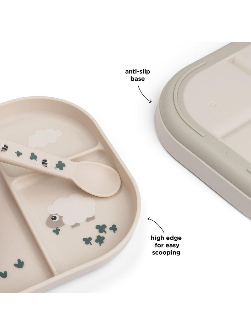 Done by Deer Tiny Farm compartment plate - British product