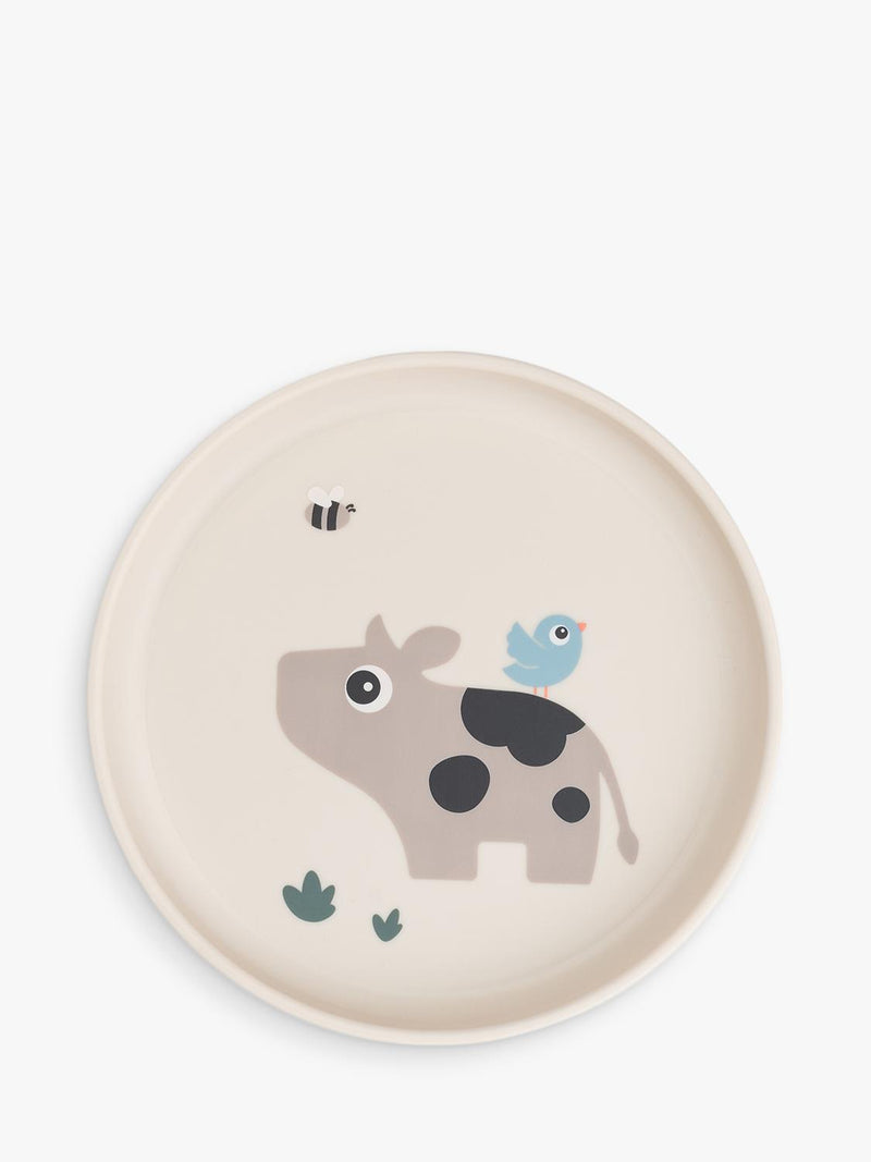 Done by Deer Tiny Farm toddler feeding plate - British product