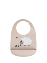 John Lewis Silicone Feeding Bib with Adjustable Neck and Pocket- Buy online at McGrocer