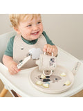 Done by Deer silicone bib with pocket and adjustable neck - British product