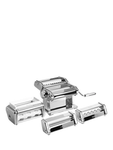 John Lewis Marcato Atlas Plus Roller Pasta Machine Multi-Pasta Gift Set, Silver- Buy online at McGrocer