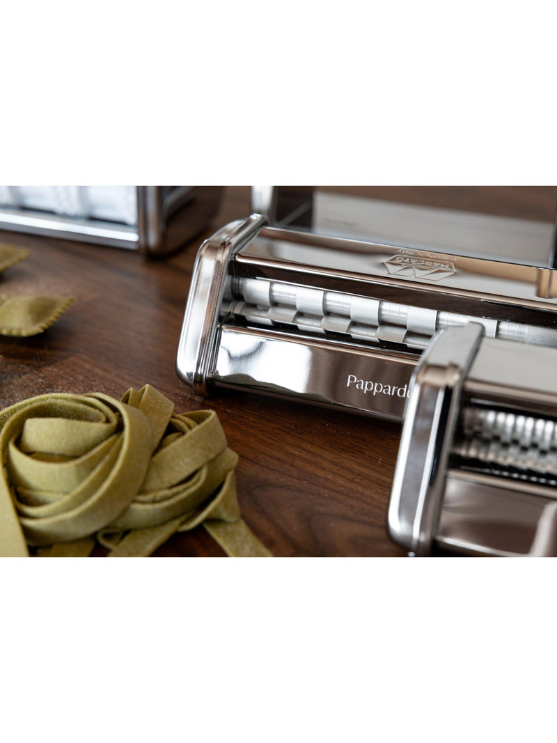 Marcato Atlas Plus pasta machine multi-pasta gift set silver - British product