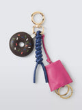 John Lewis leather donut bag charm multi, UK version