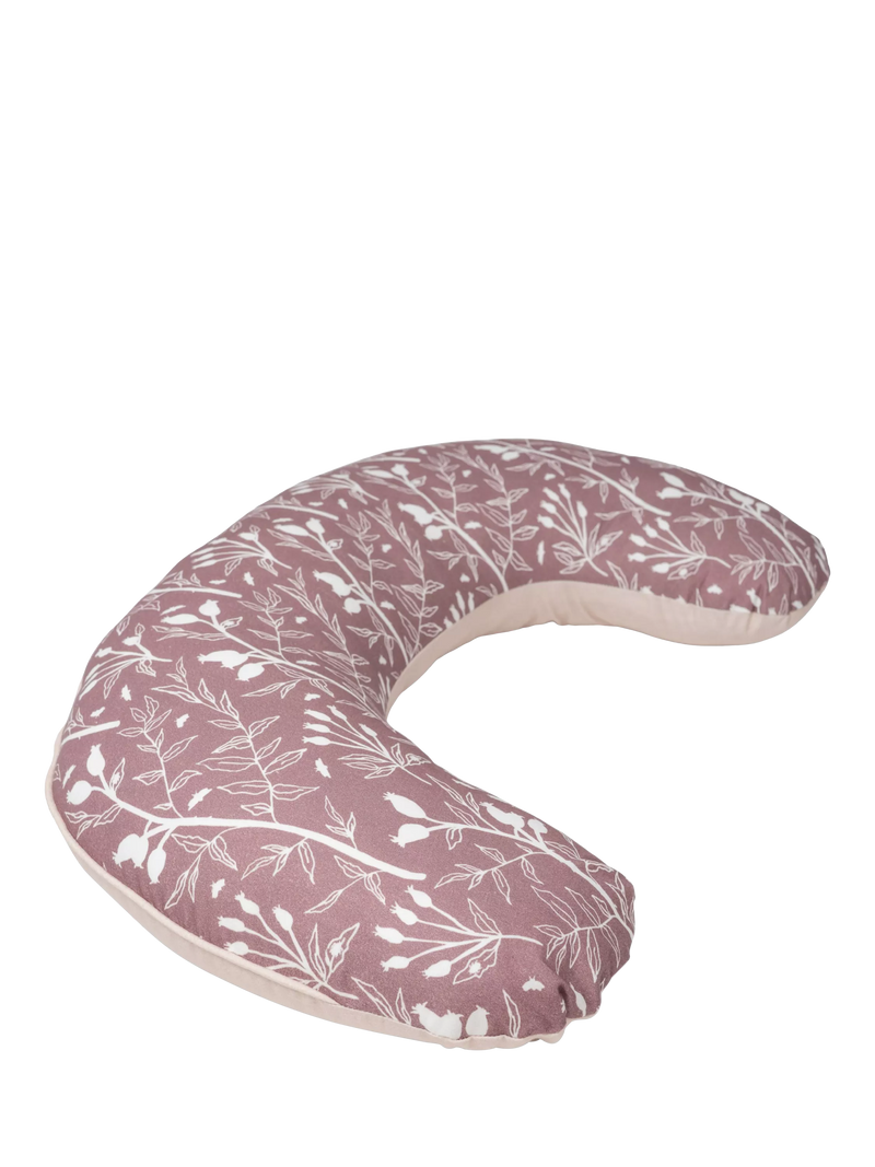 BellaMoon Mini-Moon nursing pillow in rosehip, imported from the UK