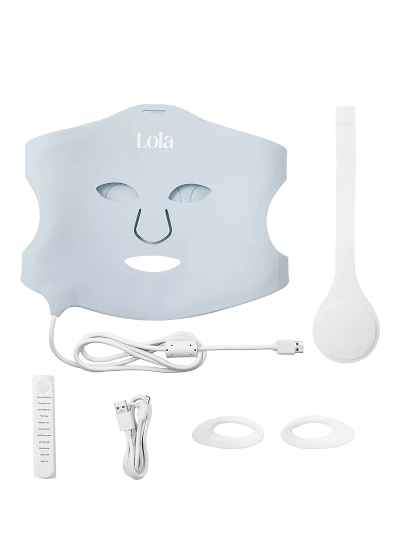 Lola SuperGlow LED light therapy face mask Blue - British product