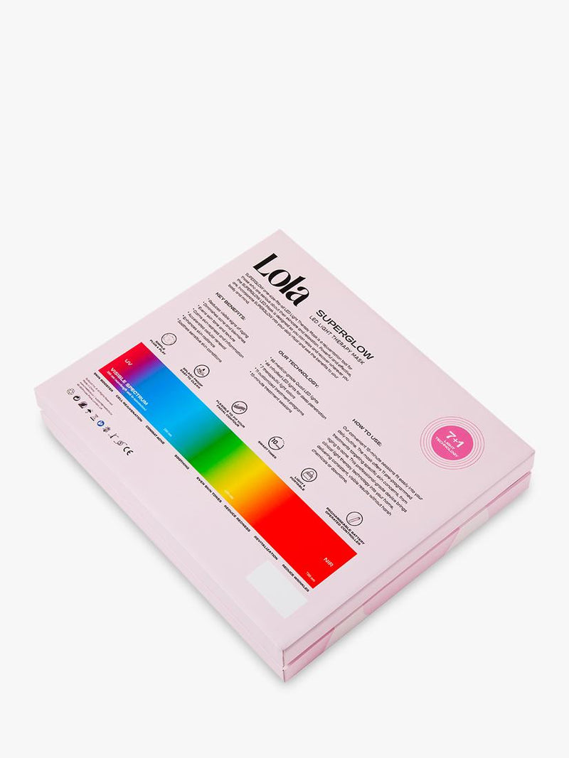 Lola SuperGlow LED face mask pink - British product