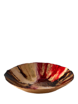 John Lewis Anton Studio Designs Decorative Abstract Glass Bowl, Red, 40cm- Buy online at McGrocer