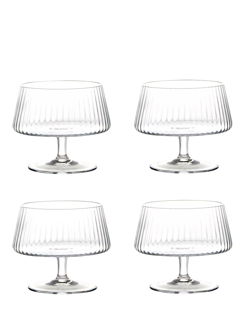 Anton Studio Designs Empire glass trifle bowls set of 4 (British brand)