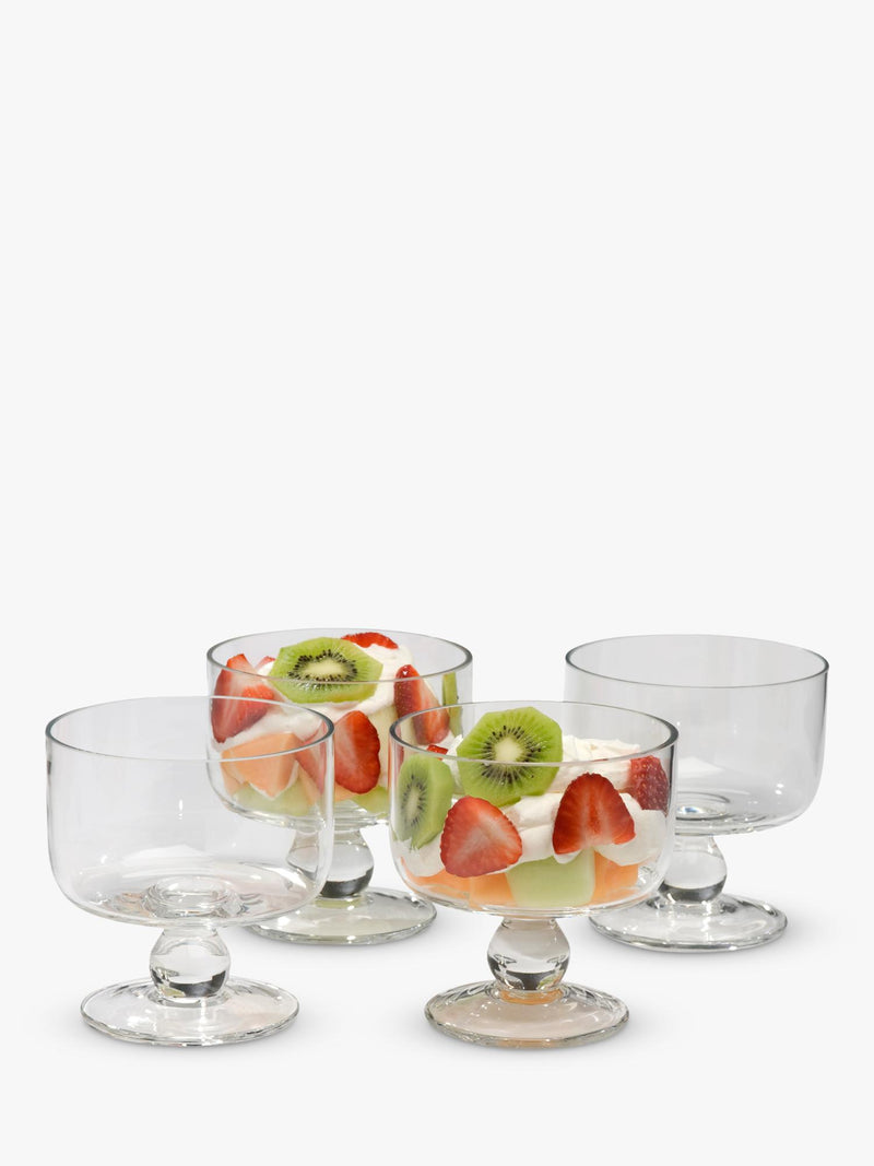 Artland glass dessert coupe bowls set of 4, imported from the UK