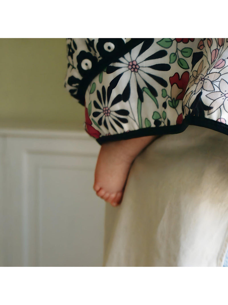 Etta Loves reversible muslin blanket with Liberty and wildflower prints (British brand)