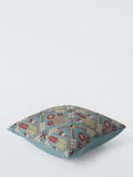 John Lewis Aiyana Trellis blue scatter cushion 50x50cm, imported from the UK